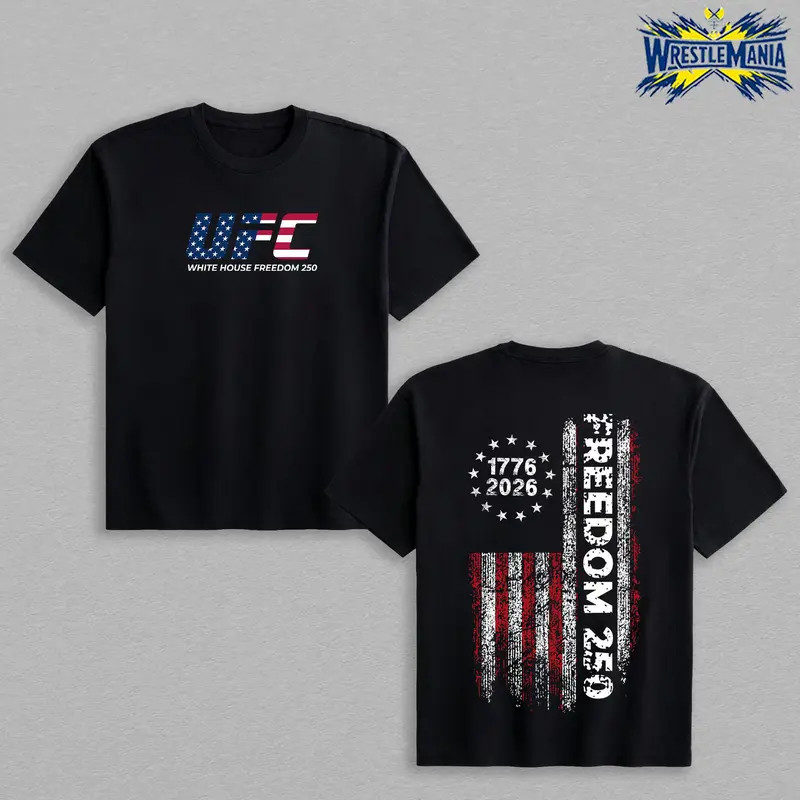 UFC White House Freedom 250 Tee, Freedom 250 Crewneck T-shirt Top Gift for UFC F