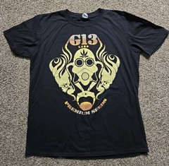 G13 Labs T-Shirt Size Large Black Pot Leaf Marijuana Weed Premium Seeds Gas