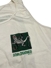 Vtg 90s ZIHUATANEJO IXTAPA Lizard MEXICO SURF FASHION TANK TOP Beach Shirt Men L