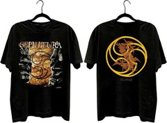 Sepultura Against metal band cotton black t shirt
