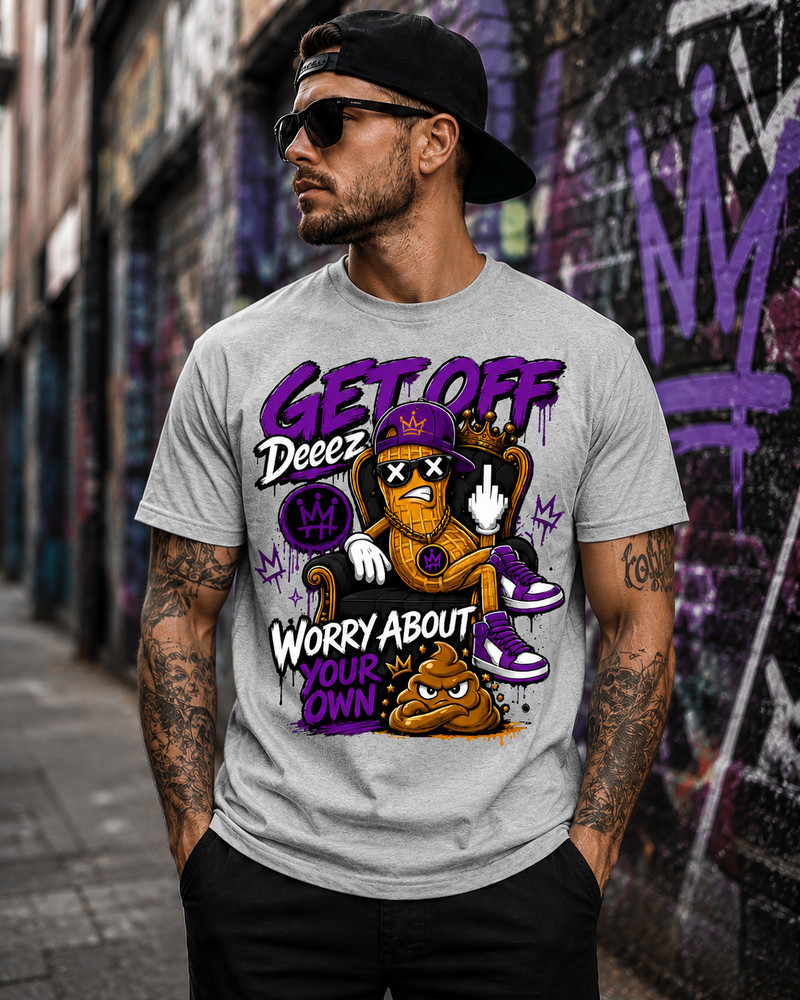 Pro Club Shakawear Streetwear Get Off Deez Tee Shirt Sneaker T