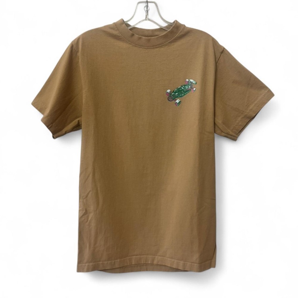 Shaka Wear Super Max Heavyweight Beige Mens Crewneck Short Sleeve T-Shirt Sz Med