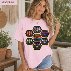 Protect the Hive Pride Shirt LGBTQ Bee Rainbow Graphic Tee