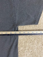Champion Casual Basic T-Shirt Mens XL Crew Neck Central Spell Out Graphic Gray