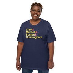 FEVER Star Teammates T-SHIRT Clark Boston Mitchell & Cunningham IN Basketball