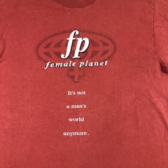 Vintage Female Planet T Shirt Mens M Red single stitch