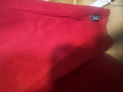 SCOTTeVEST Red Performance Travel T-Shirt Hidden Zipper Pockets Men’s Large