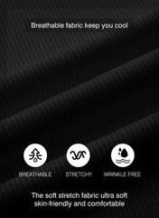 Mens Short Sleeve Casual Shirts Muscle Slim Fitted Fashion Shirt Crewneck Lon…