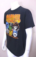 MARVEL COMICS Vintage T Shirt LARGE Graphic Tee SIZE L Captain America HULK Vtg