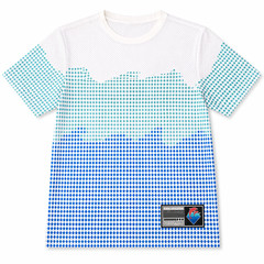 Pink Dolphin Mens T Shirt M White Blue Graphic Mesh Streetwear Dolphin Print