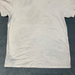 Adidas T Shirt Mens Large White Logo Short Sleeve Outdoor Travel Pullover Tee
