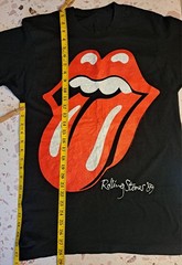 Vtg 1989 Rolling Stones Concert T Shirt M Steel Wheels Black Single Stitch EUC