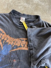 Vintage 90s Dismember Death Metal Band Tee Boxy Faded Large Single Stitch