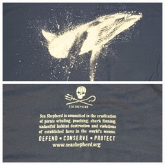 VTG Sea Shepard Mission Statement t-shirt long sleeve Orca Whale Organic cotton
