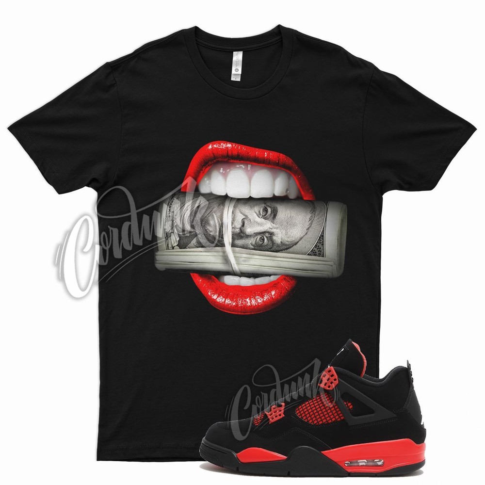 Black ROLL T Shirt for Air J1 4 Red Thunder Gym Varsity Iconic 1 14