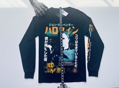Michael Myers Halloween Tee Shirt Black Unisex Long Sleeve Cotton NWT Small