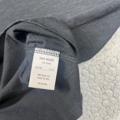 Buck Mason Black Slub Classic Tee Mens Large L Short Sleeve Cotton BM11030 USA