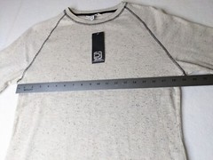 Distortion thermal Mens small long sleeve thermal shirt New with tags khaki/tan