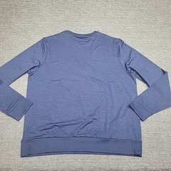 Members Mark Mens Pullover Large Size Blue Long Sleeves Top Zip Pocket