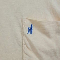 Johnnie-O Dale T-Shirt Mens L Squash Yellow Pocket Short Sleeve 100% Cotton