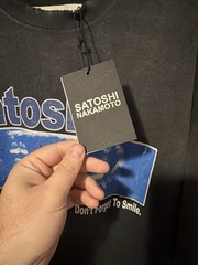 Satoshi Nakamoto “Don’t Forget To Smile” Black t shirt XL