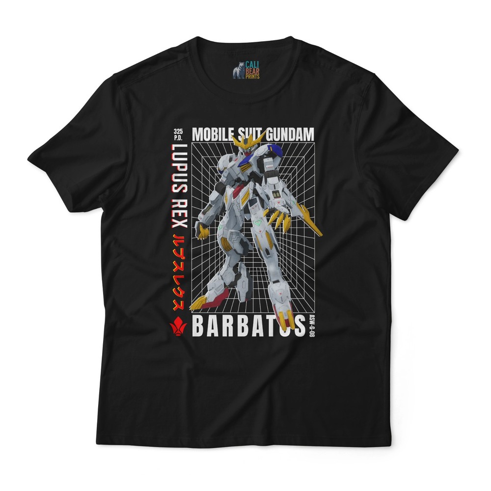 Gundam Barbatos Lupus Rex ASW-G-08 Graphic T-Shirt – Gundam Mecha Anime Tee
