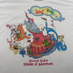 Vintage Universal Studios T-Shirt Mens Large Caro-Seuss-el Islands Of Adventure