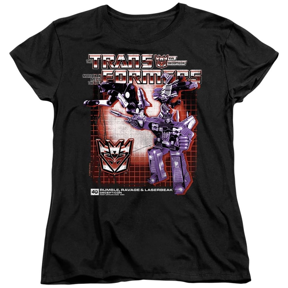Transformers 40th Anniversary Rumble, Ravage, Laserbeak Box Women’s T Shirt, …