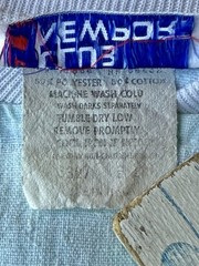 Vintage 90s Club Newport Henley Shirt Mens L Blue White Elastic Waist Beach Golf