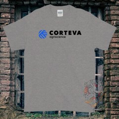 Black/White/Gray/Navy T-Shirt Corteva Made In USA Size S to 5XL