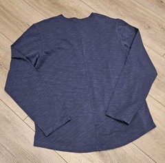 Barefoot Dreams Henley Shirt w/placket Cotton Long Sleeve Sz L
