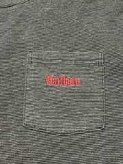 Vintage 90s Marlboro Unlimited Gray Striped Embroidered Pocket T Shirt See Pics