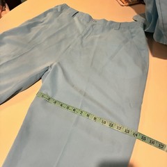 Vintage Veezo Streetwear Hip Hop Y2K Baby Blue Baggy Shirt & Pants Outfit SZ XL