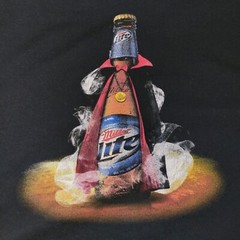 Y2K Miller Lite The Ruler Of The Night Vampire Beer T-Shirt Men’s Size XL Black