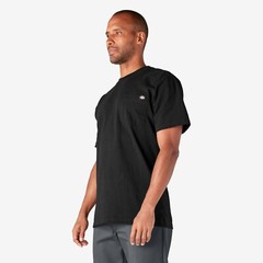 Dickies Short Sleeve Heavyweight Pocket Tee. Dickies Pocket T WS450 BK(Black)