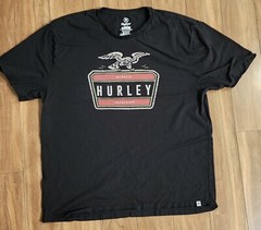 Hurley T-Shirt Sz XL Eagle and Lightning Skateboarding Tee