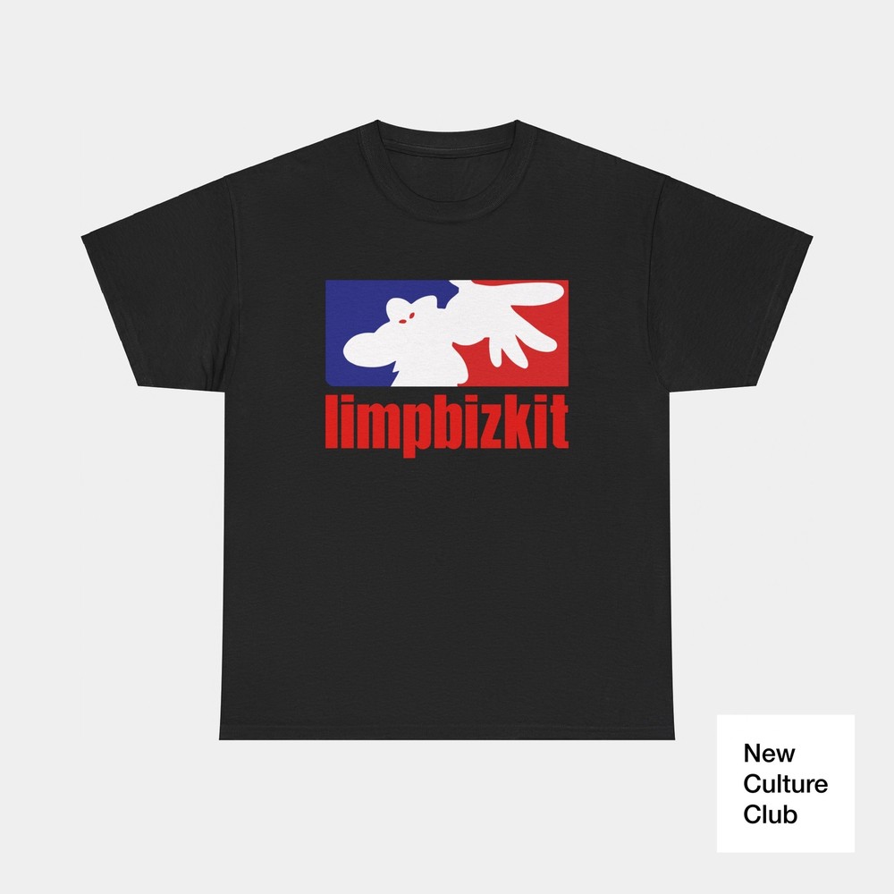 Limp Bizkit 2 Nu Metal Rap Rock T Shirt Black White Navy Nostalgia Cotton Tee