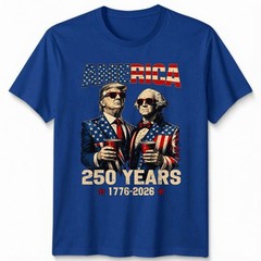 250 Years America Anniversary 250th Funny Trump Washington Unisex T-Shirt