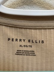 Perry Ellis Men’s XL Travertine Brown Short Sleeve Textured T-shirt NWT