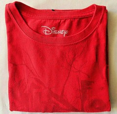 Disney Mickey Mouse Red Screen-Printed Adult Men’s T-Shirt Size XL