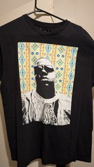 Vintage Brooklyn Mint Biggie Smalls XL Aztec Graphic T-Shirt Hip Hop
