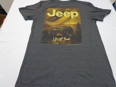 JEDCO Jeep Live Off Road Heather Gray T Shirt Size Medium