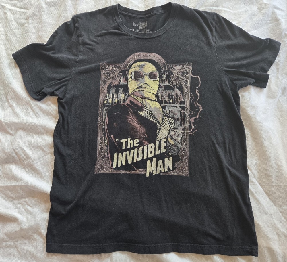 Fright Rags Invisible Man T-Shirt Size XL Pet And Smoke Free Home