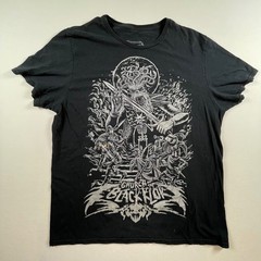 Metalocalypse Adult Swim Church of the Black Klok Graphic T-Shirt Flaw