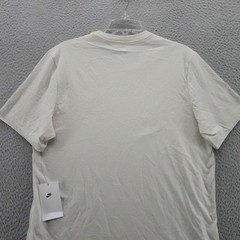 Nike Sportswear Club Tee Mens Medium Light Bone White Cotton T-Shirt AR4997-073