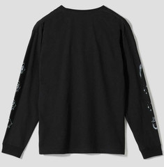 graniph Bravely Default Octopath Traveler Long Sleeve Shirt Black SS~L new japan