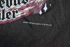 Vtg 1992 Harley Davidson 3D Emblem Righteous Ruler Wizard T-Shirt Biker USA M
