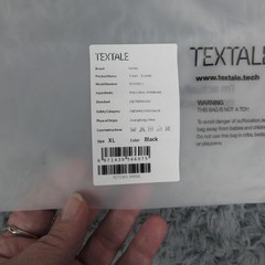 TexTale Shirt Mens XL Black Soft Cotton Modal Crewneck Tagless Basic Tee NWOT