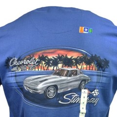 Men’s T-shirt -Chevrolet 1963 Stingray-Racing 427-Island Shores-Classic Cars NWT
