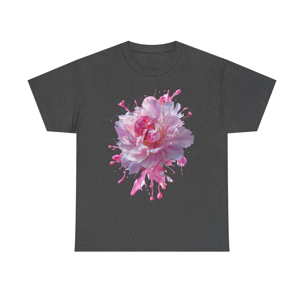 Pink Peony Graphic Tee | Women Floral Tee | Aesthetic Flower Shirt Gift Idea